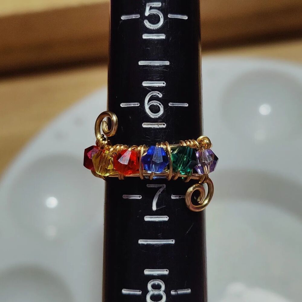 Gold Gay Pride Ring